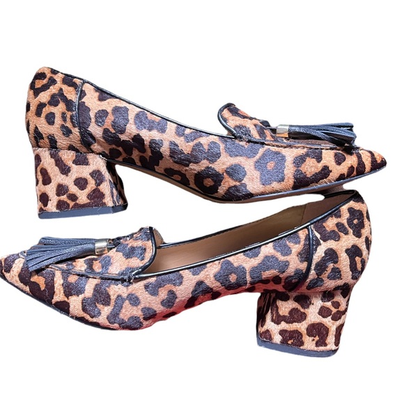 Franco Sarto Leopard Print Tassel Heels - Picture 7 of 10